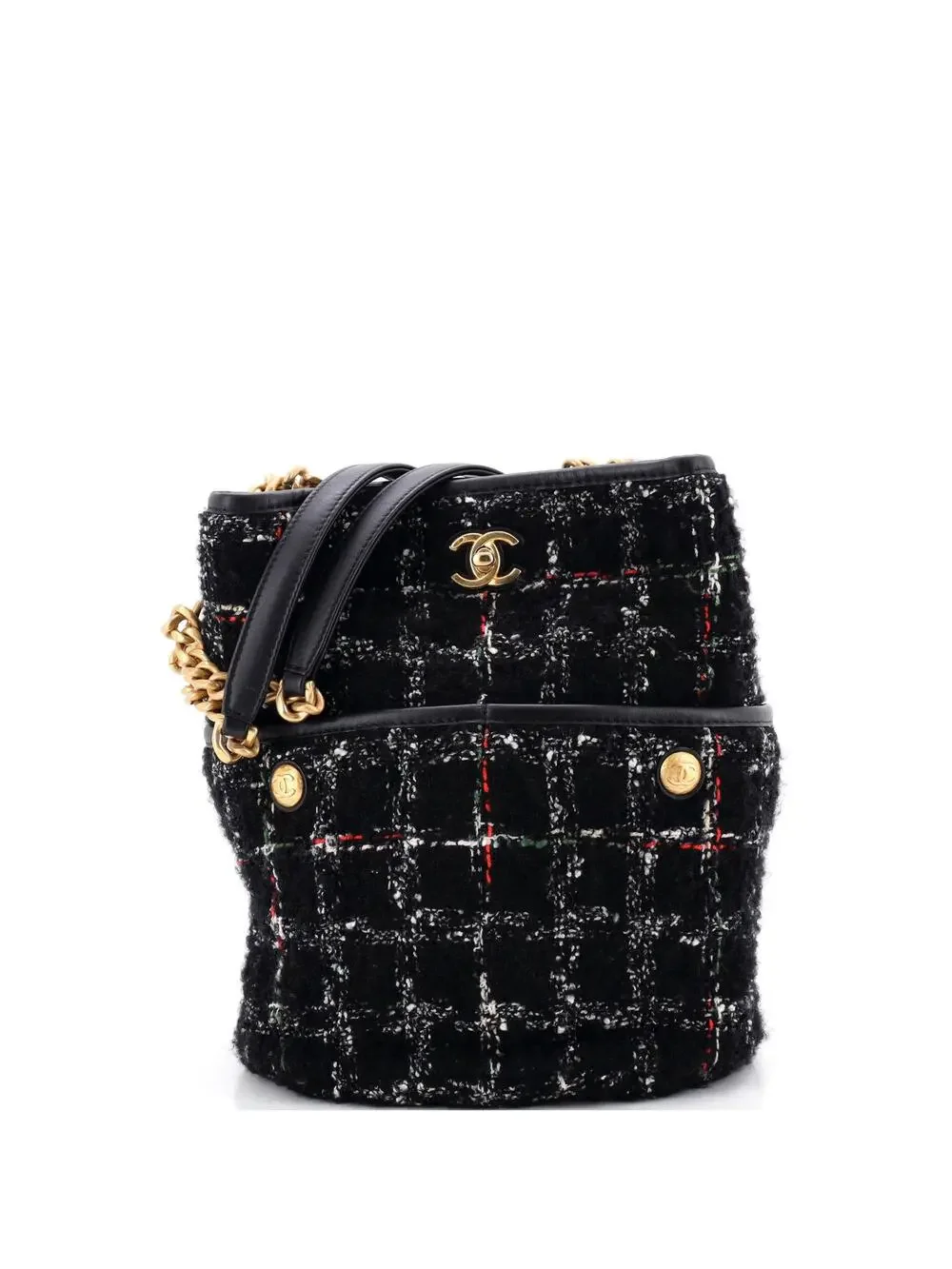 Chanel Cc Turnlock Chain Bucket Tote #277221C40B